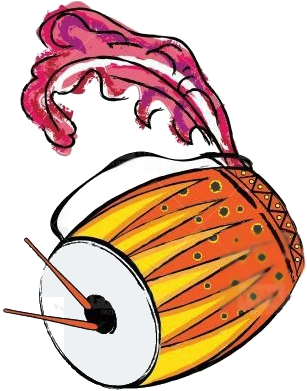 Bengali Festive Dhak Drum